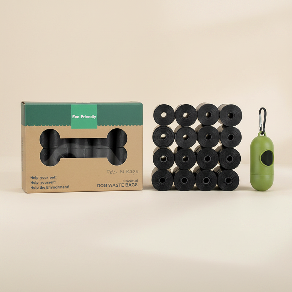 16 rouleaux noirs + distributeur fond beige