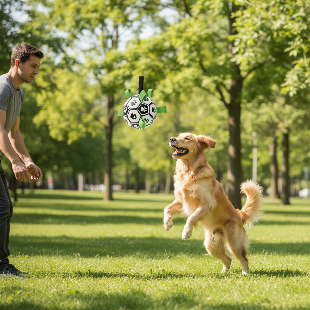 Ballon lancé au chien