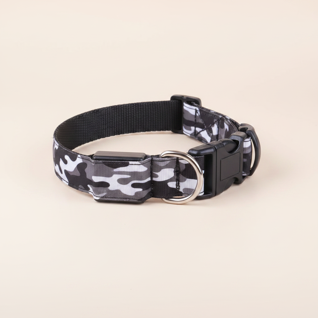 Collier gris fond crème