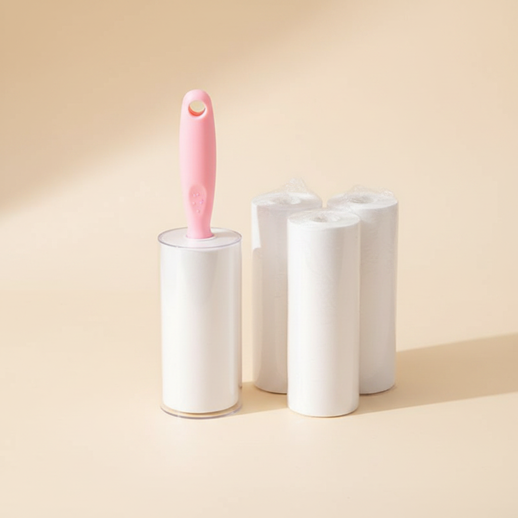 Rouleau anti-poils – fond beige